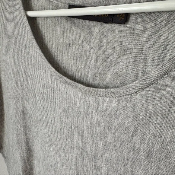 Outback Red Light Gray Dolman Sleeve Lightweight Sweater Size Medium Spring Fall - Picture 5 of 8